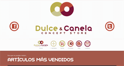 Desktop Screenshot of dulceycanela.com